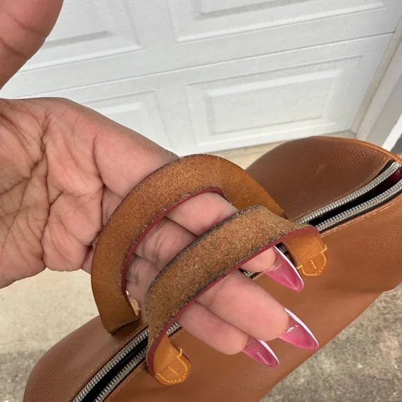 Dooney & Bourke Tan Leather Satchel - Picture 2 of 4